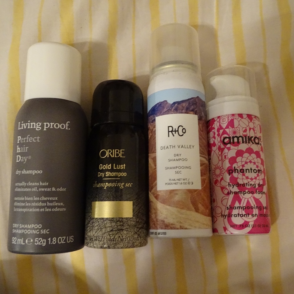 Literally just dry shampoo